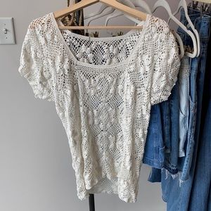 Crochet Floral Top